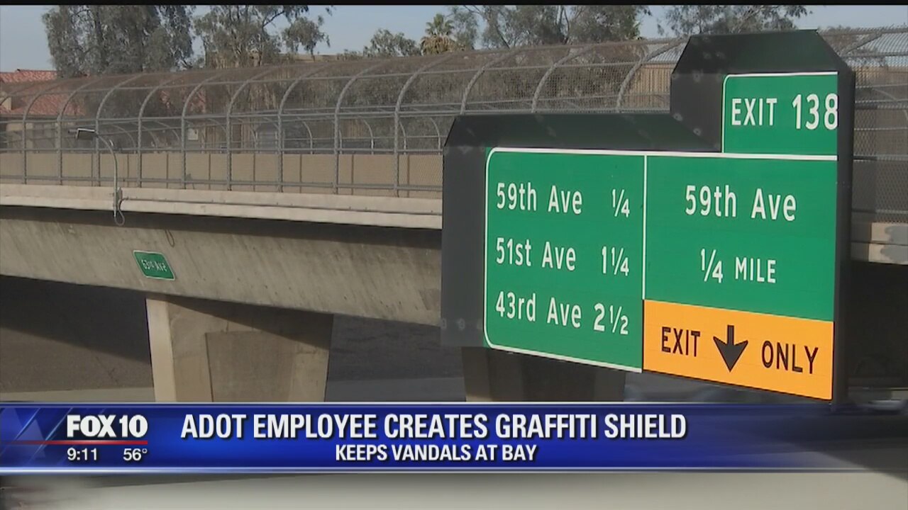 ADOT employee creates graffiti shield