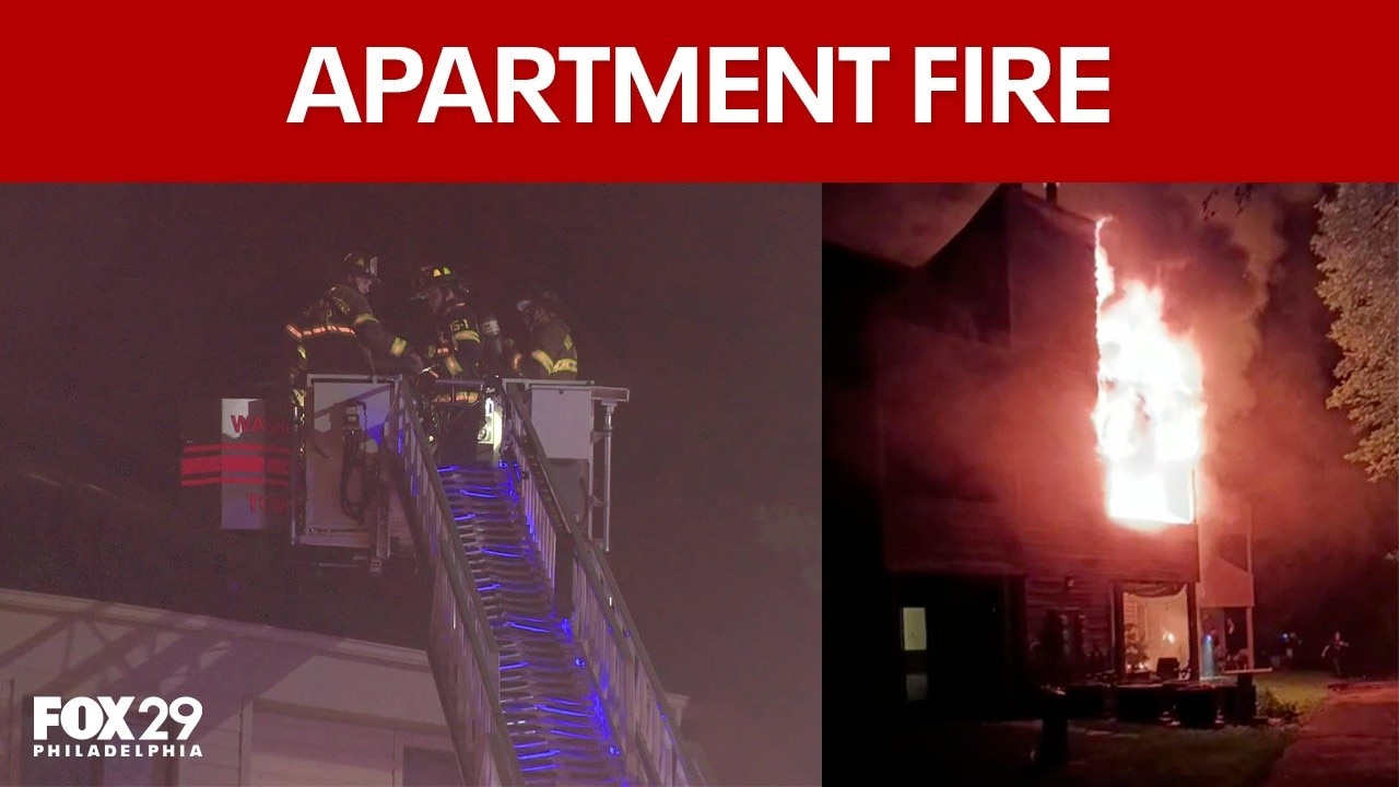 3-alarm fire rips through apartment building in Deptford, cause unknown
