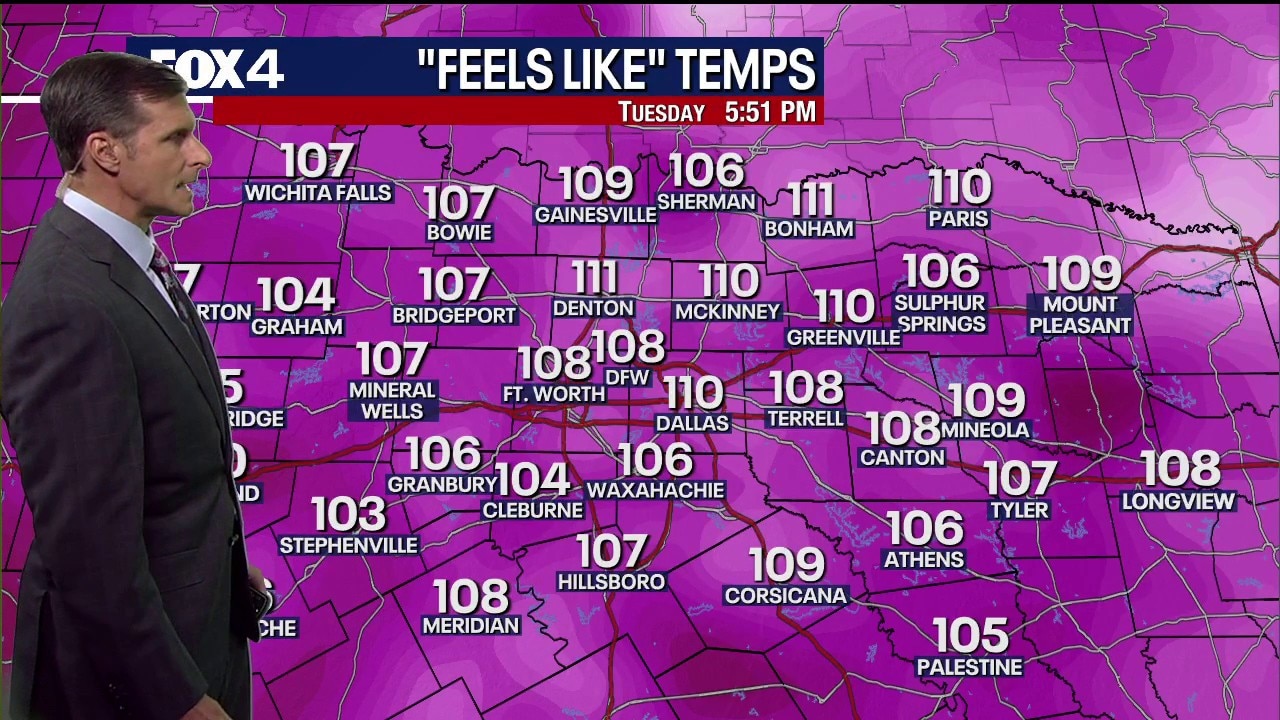 Dallas weather: July 21 evening forecast