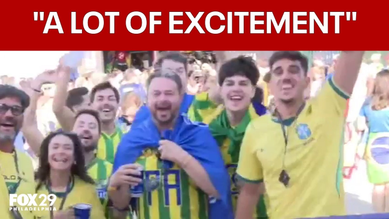 Brazil and Haiti fans unite at Philadelphia Stadium