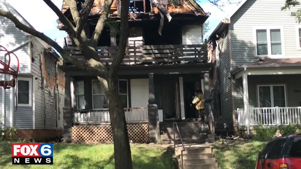 Three homes burned in Milwaukee fire