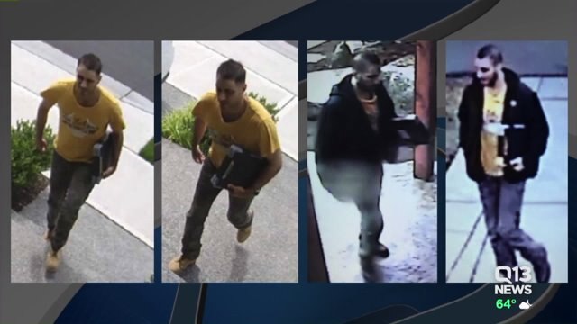 Bellevue police looking for man suspected of stealing packages off porches