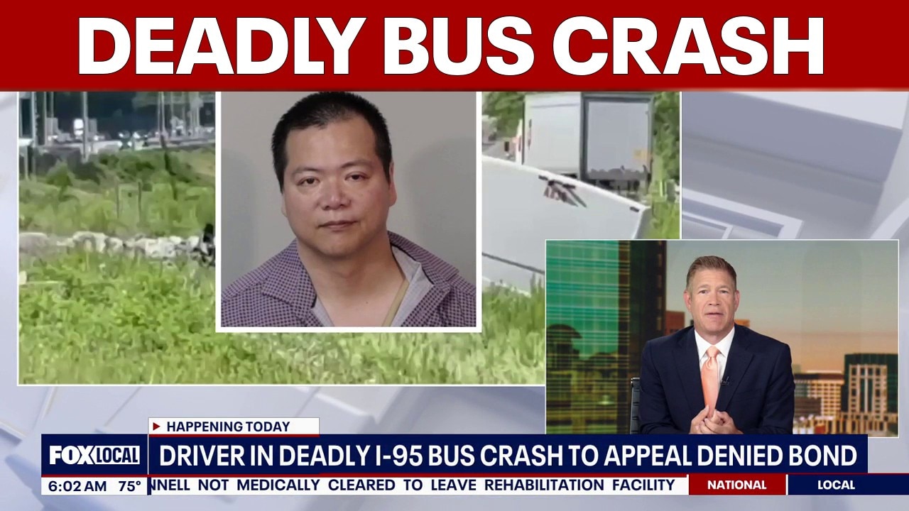 Driver in deadly I-95 bus crash to appeal denied bond | FOX 5 AT 6AM