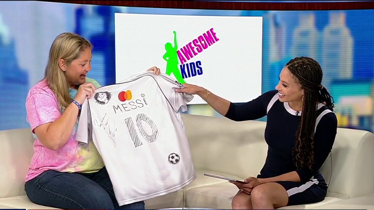 Local non-profit organizer meets Lionel Messi