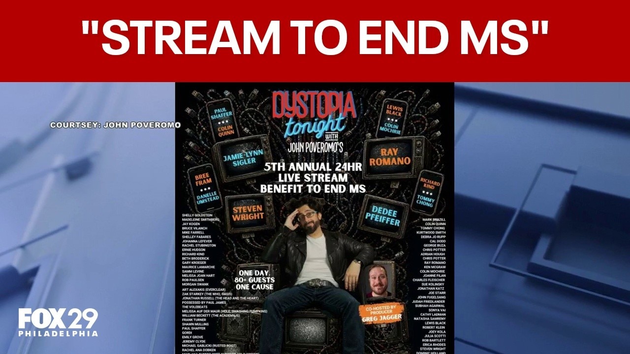 Comedian John Poveromo on live stream benefit to end MS