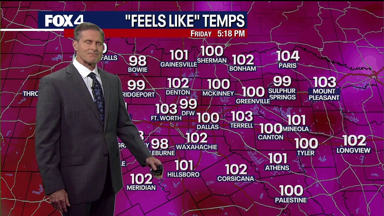 Dallas weather: July 10 evening forecast