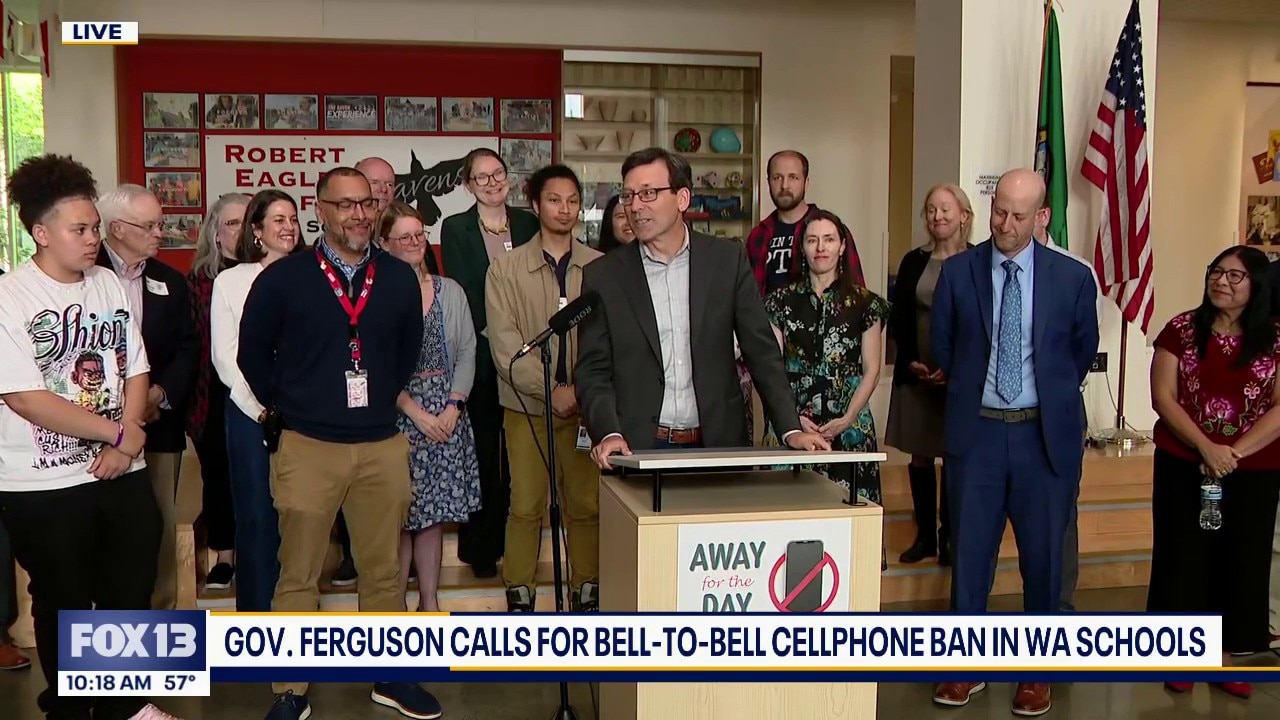 Gov. Ferguson pushes to ban cell phones in classrooms