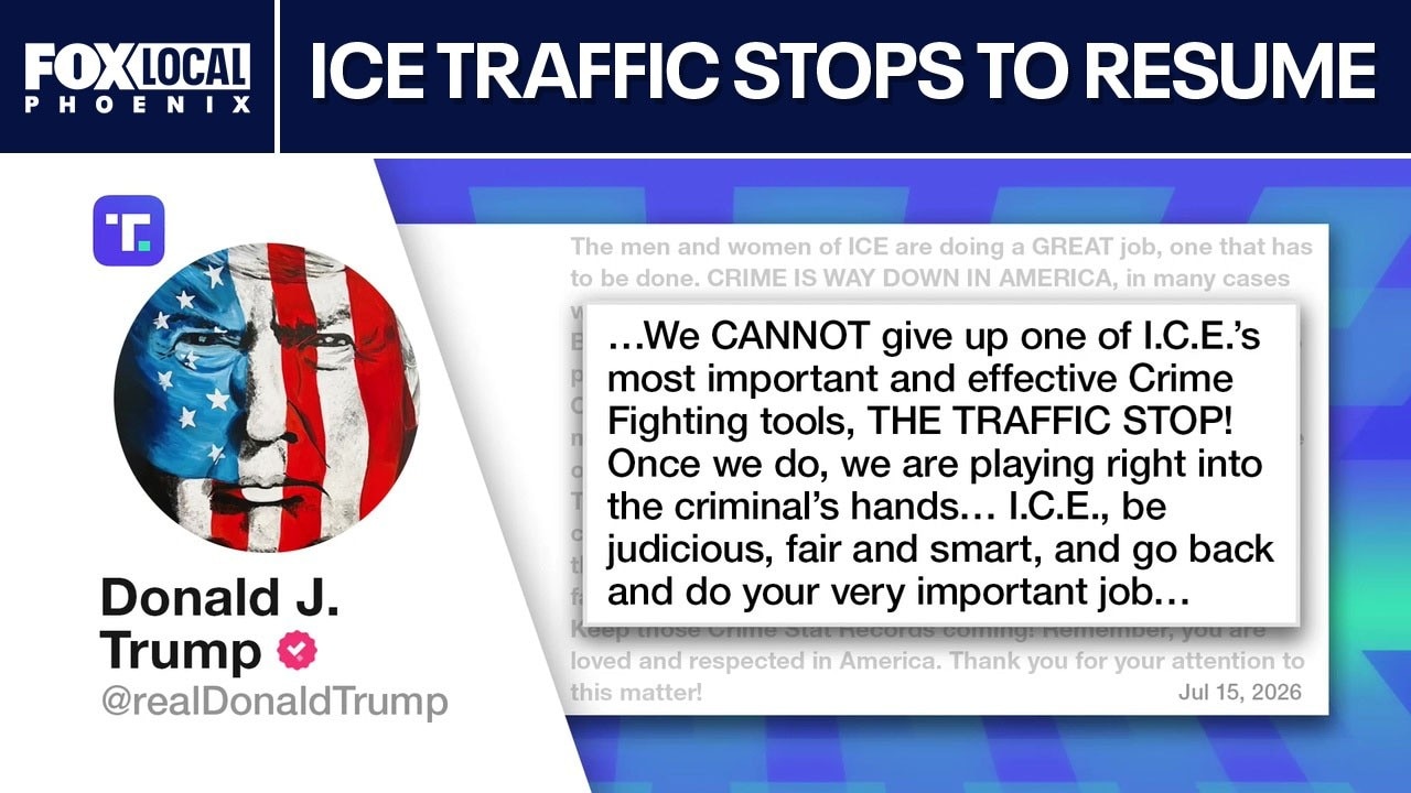 Trump orders ICE traffic stops to continue