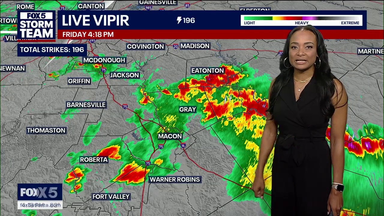 Friday afternoon forecast
