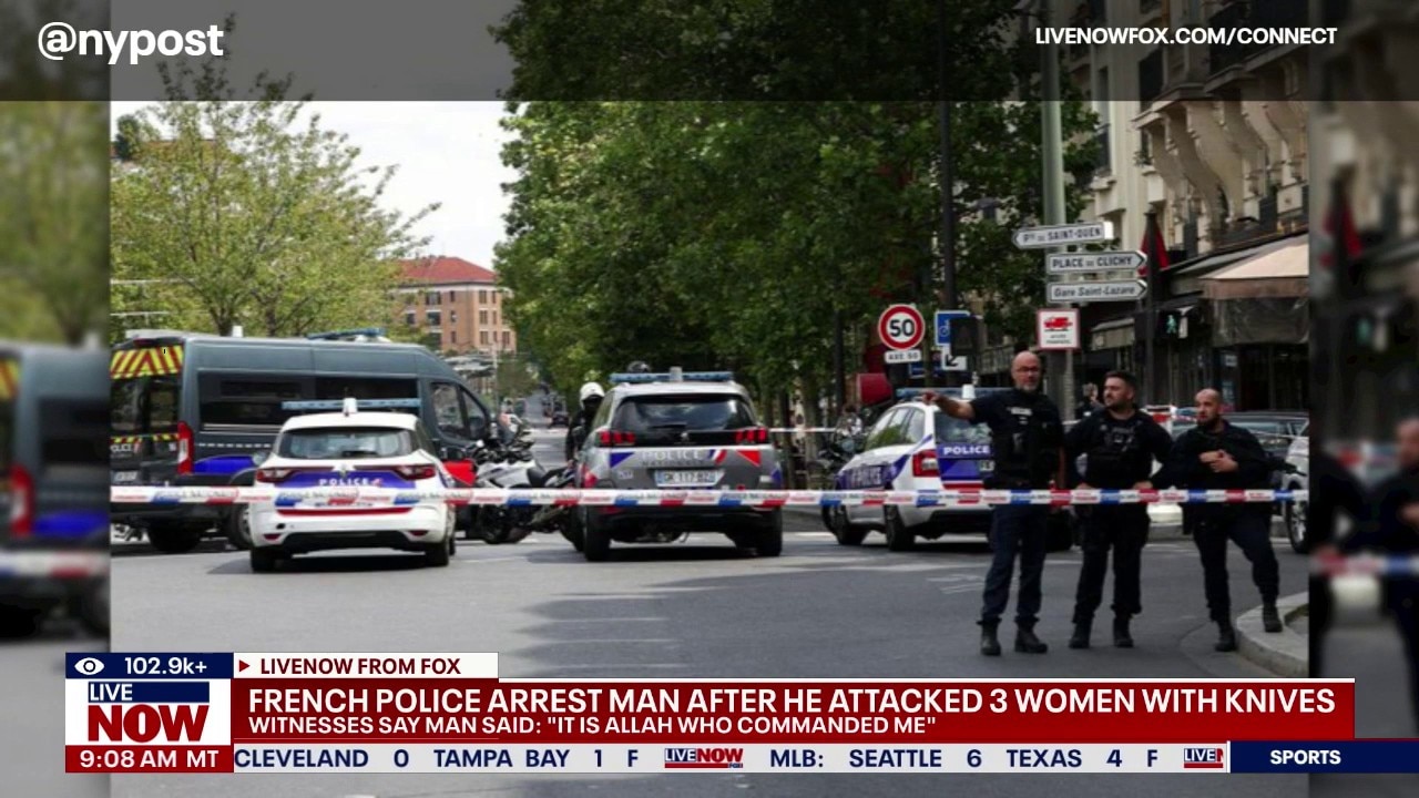 Paris attack: man shouts 'allah' after stabbing 3 women 