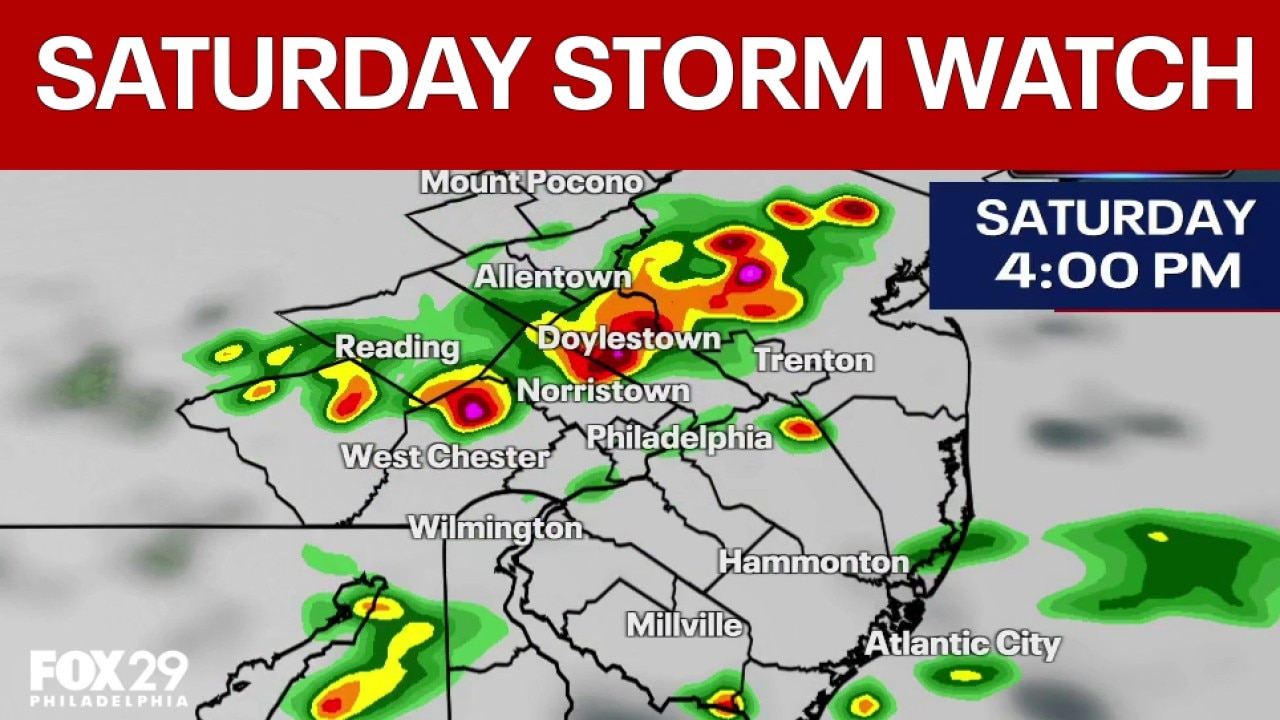 Philly weather update: Saturday pop-up storm watch