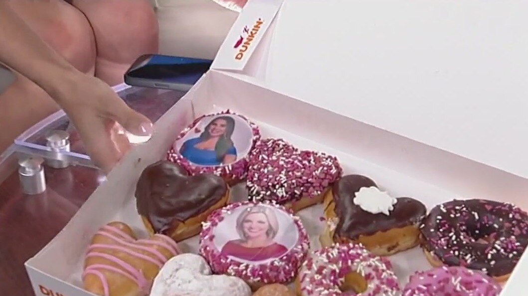 Celebrating Galentine's Day with Dunkin