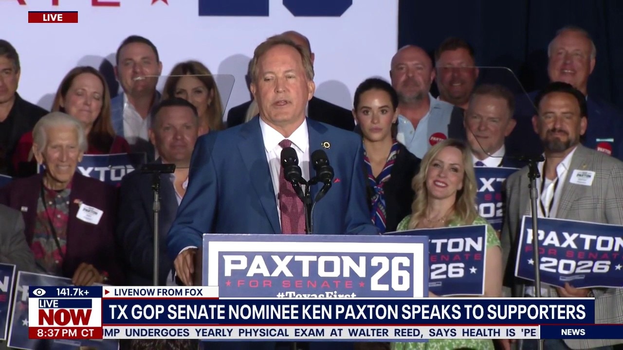 Paxton speaks after beating Cornyn in Texas runoff 