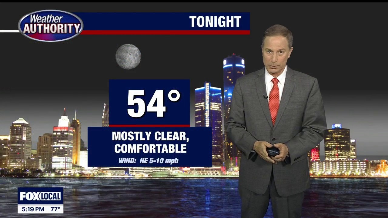 Mostly sunny, warm and dry for Wednesday