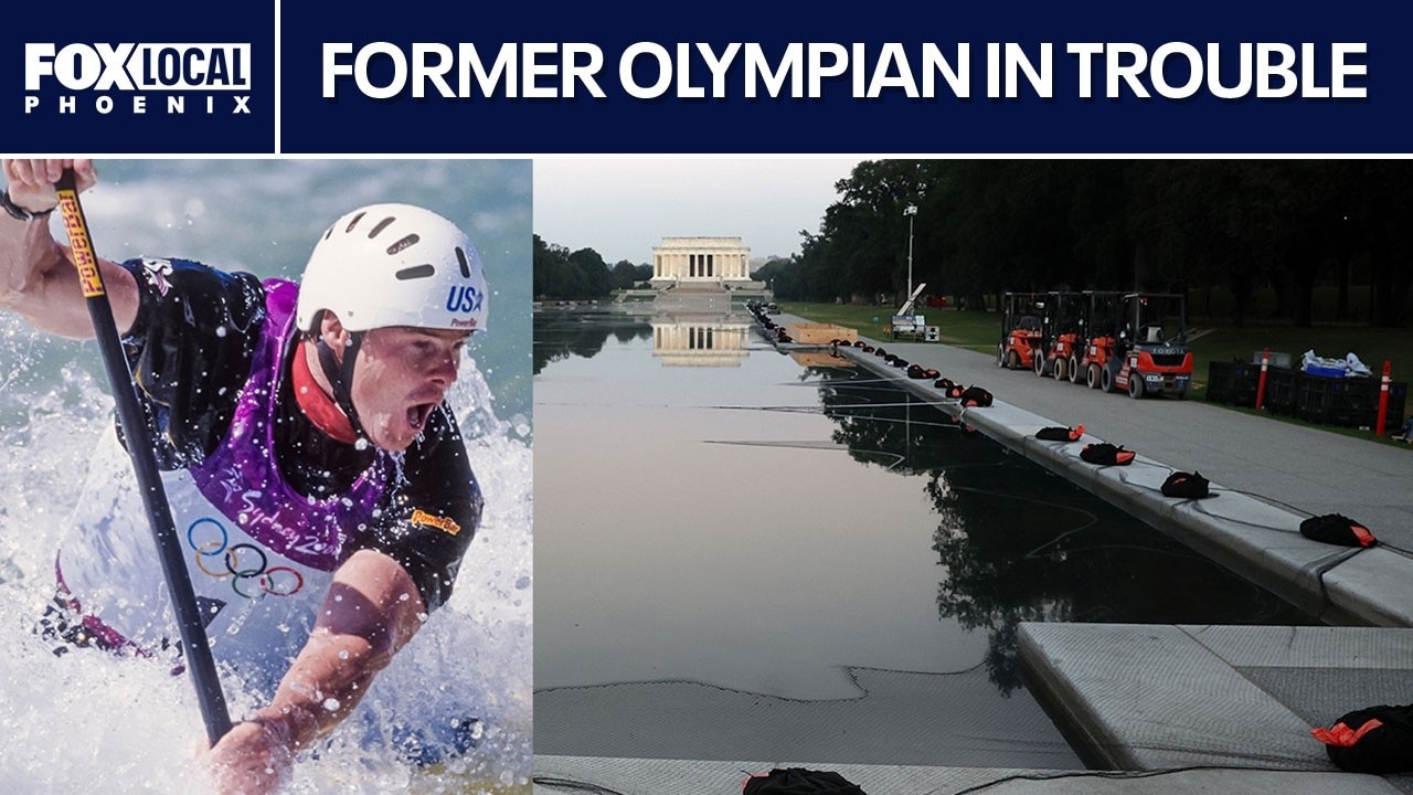 Former Olympian indicted for reflecting pool damage
