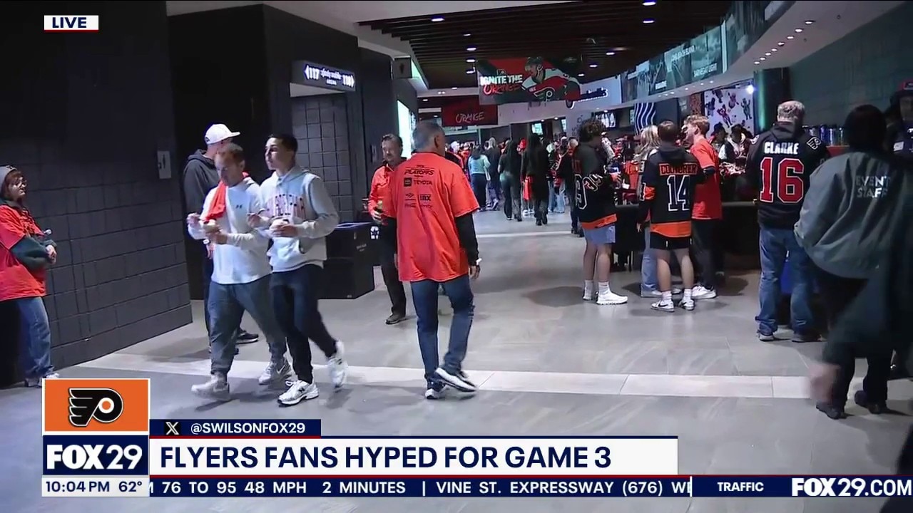 Flyers fans get hyped for Game 3