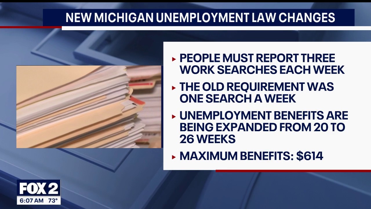 Changes in Michigan unemployment laws are coming