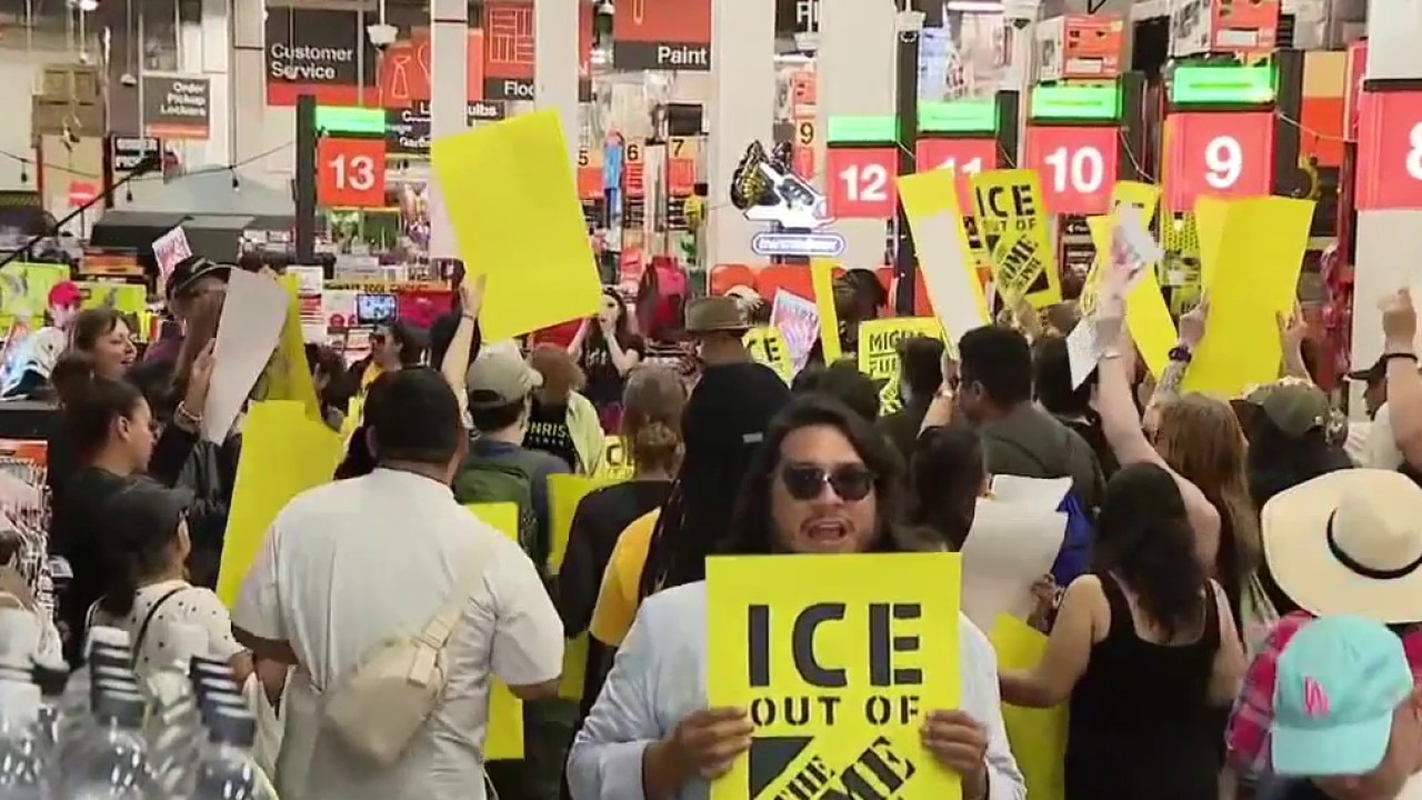 May Day: Anti-ICE demonstration at Home Depot