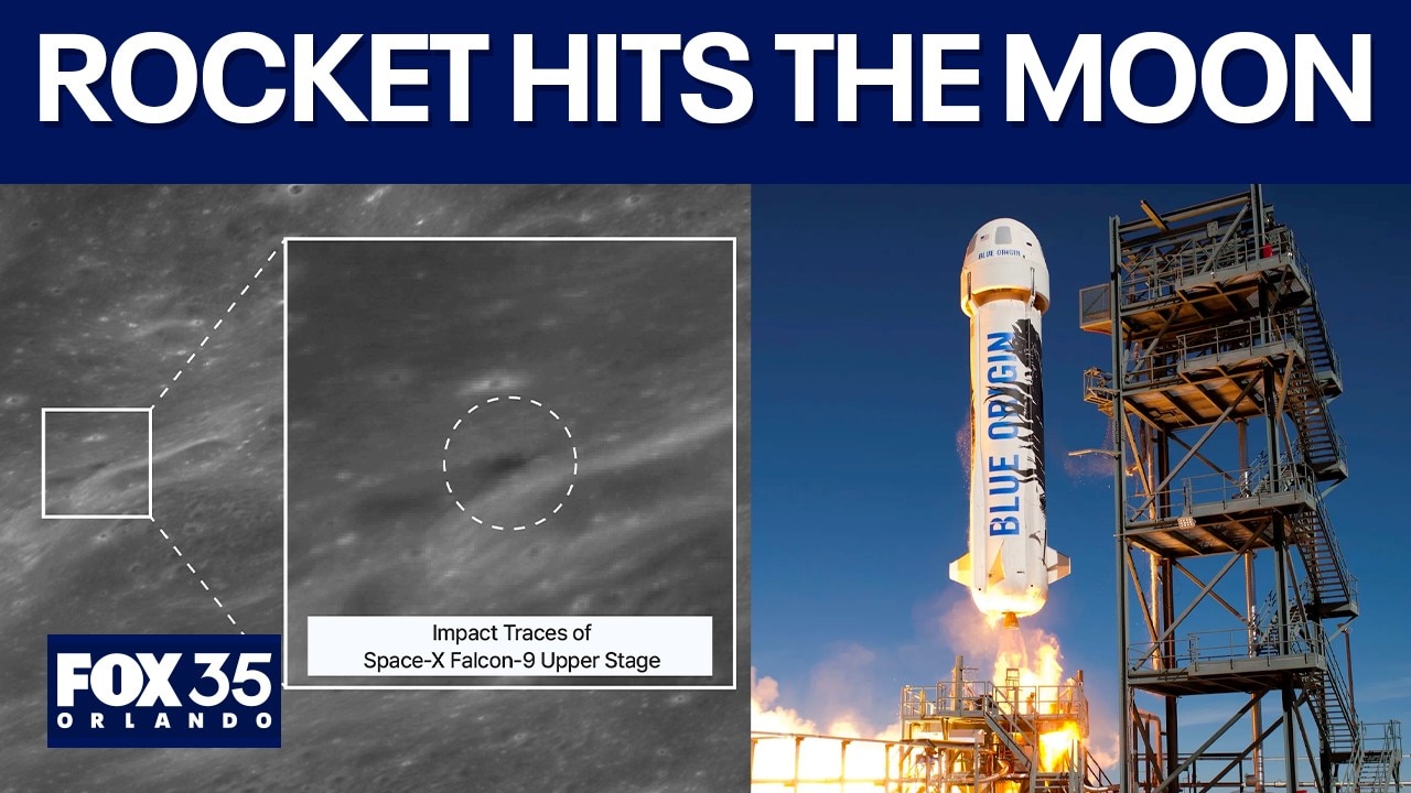 SpaceX rocket crash creates new moon crater