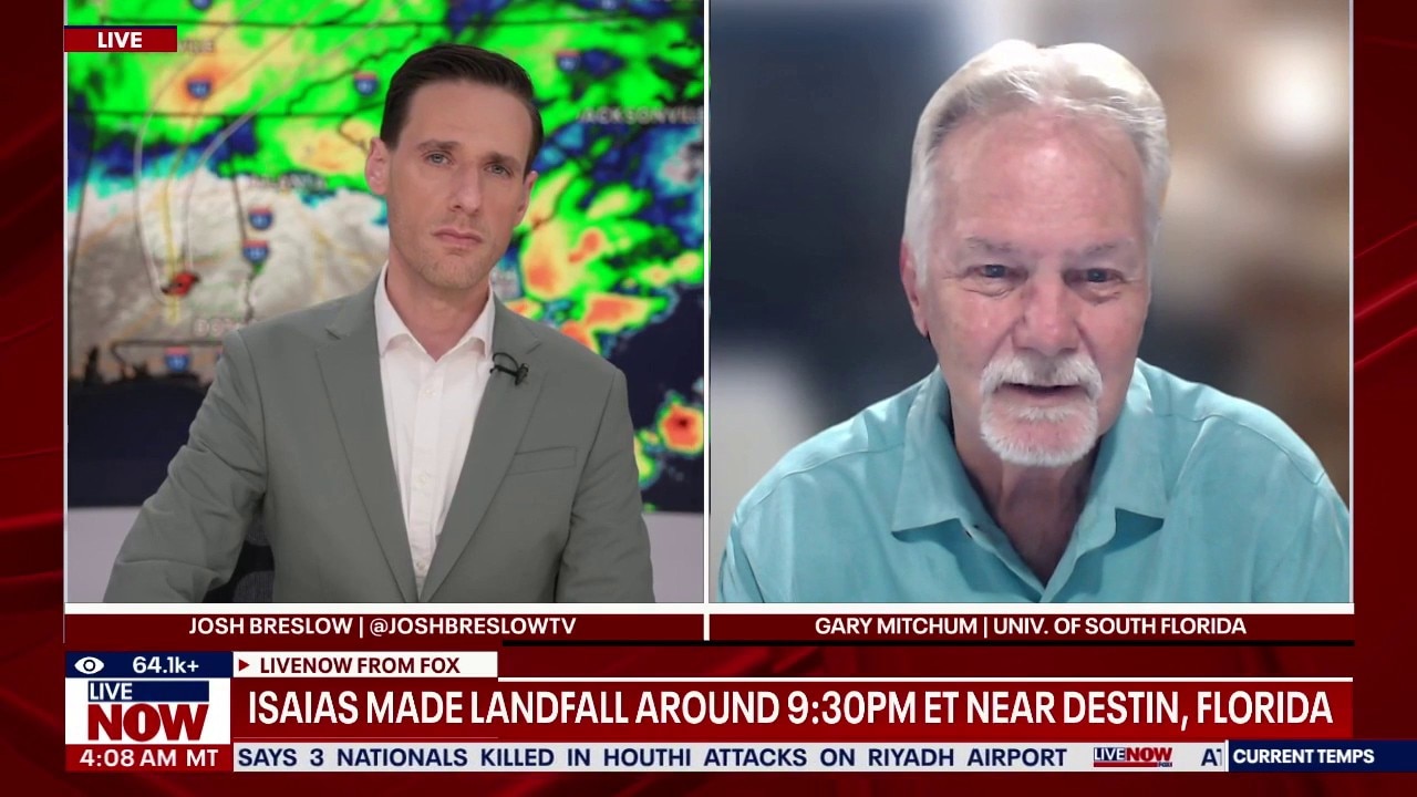 Isaias makes landfall as Category 2 hurricane