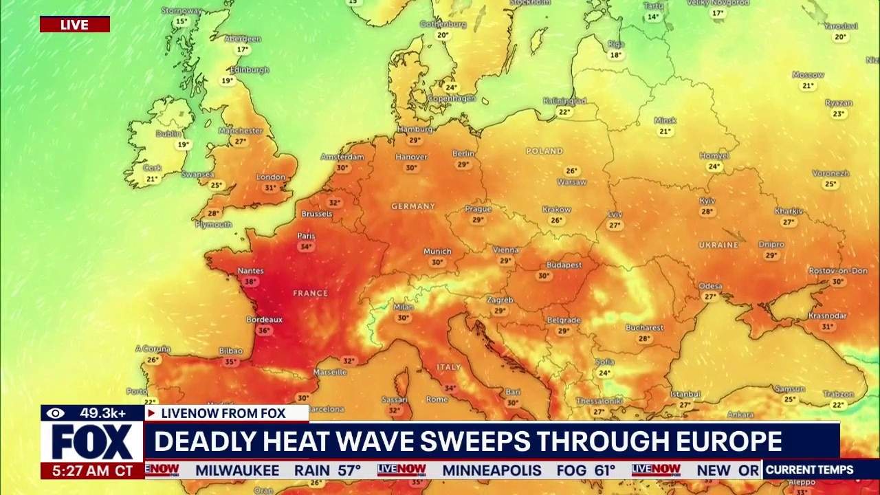 Deadly "Omega" heatwave grips europe