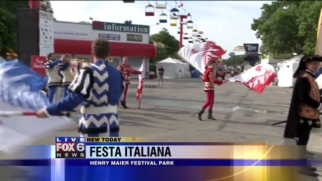 Carl checks out all the entertainment at Festa Italiana