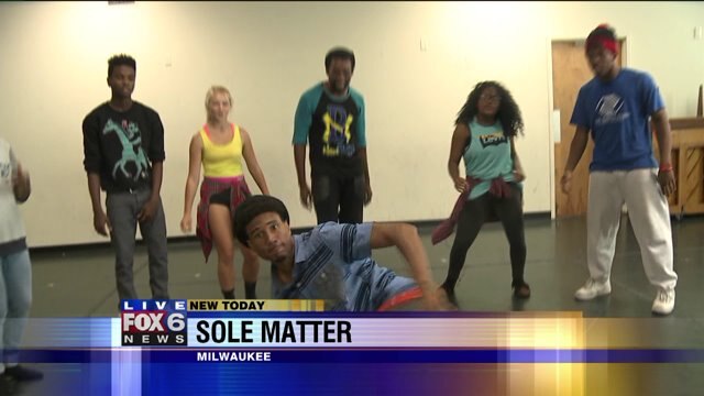 Check out these moves: Laura has a blast previewing Sole Matter