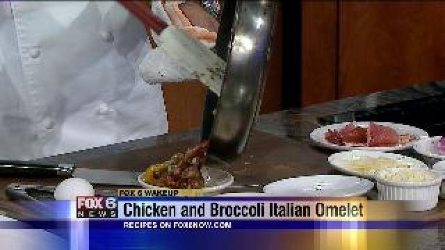 Chicken and Broccoli Italian Omelet 2