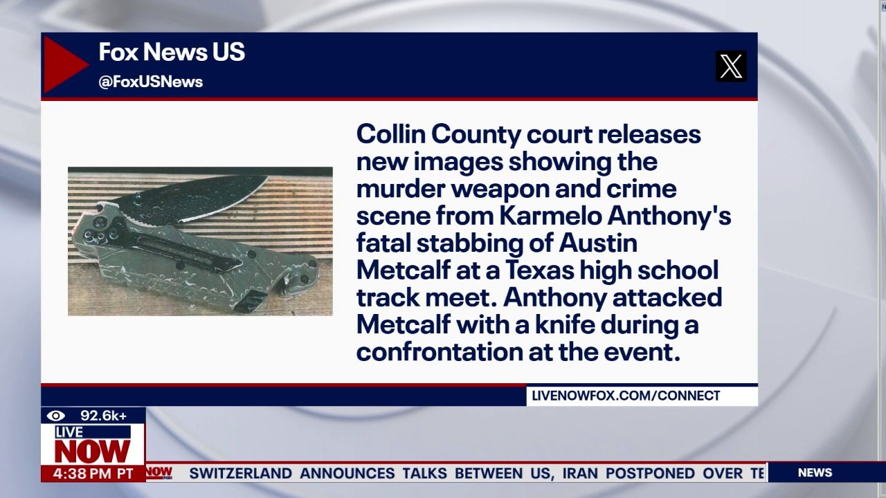 Austin Metcalf stabbing: Photos of murder weapon