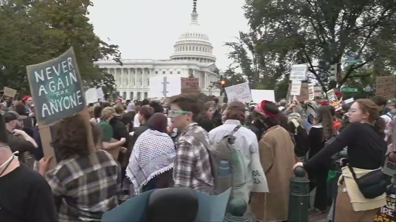 Israel-Hamas protest on Capitol Hill