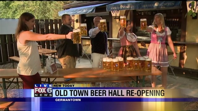 Laura learns how to carry multiple Steins to tables