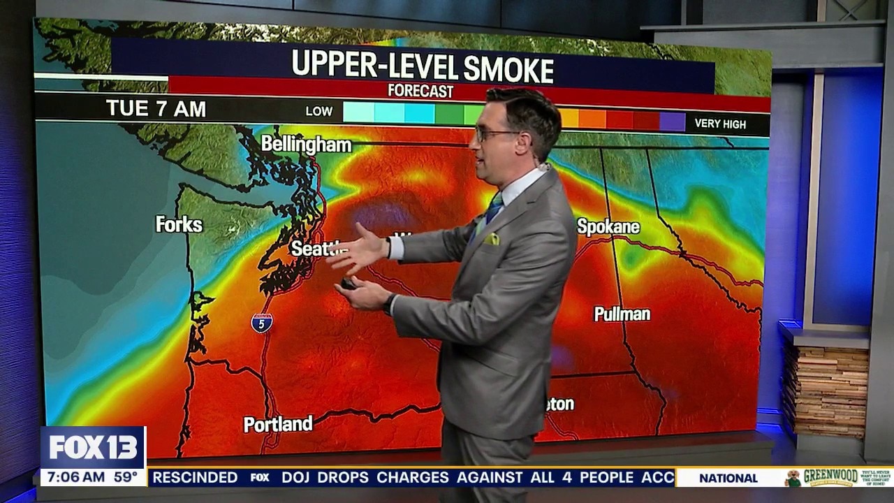 WA air quality: Smoke from wildfires moves into Seattle area
