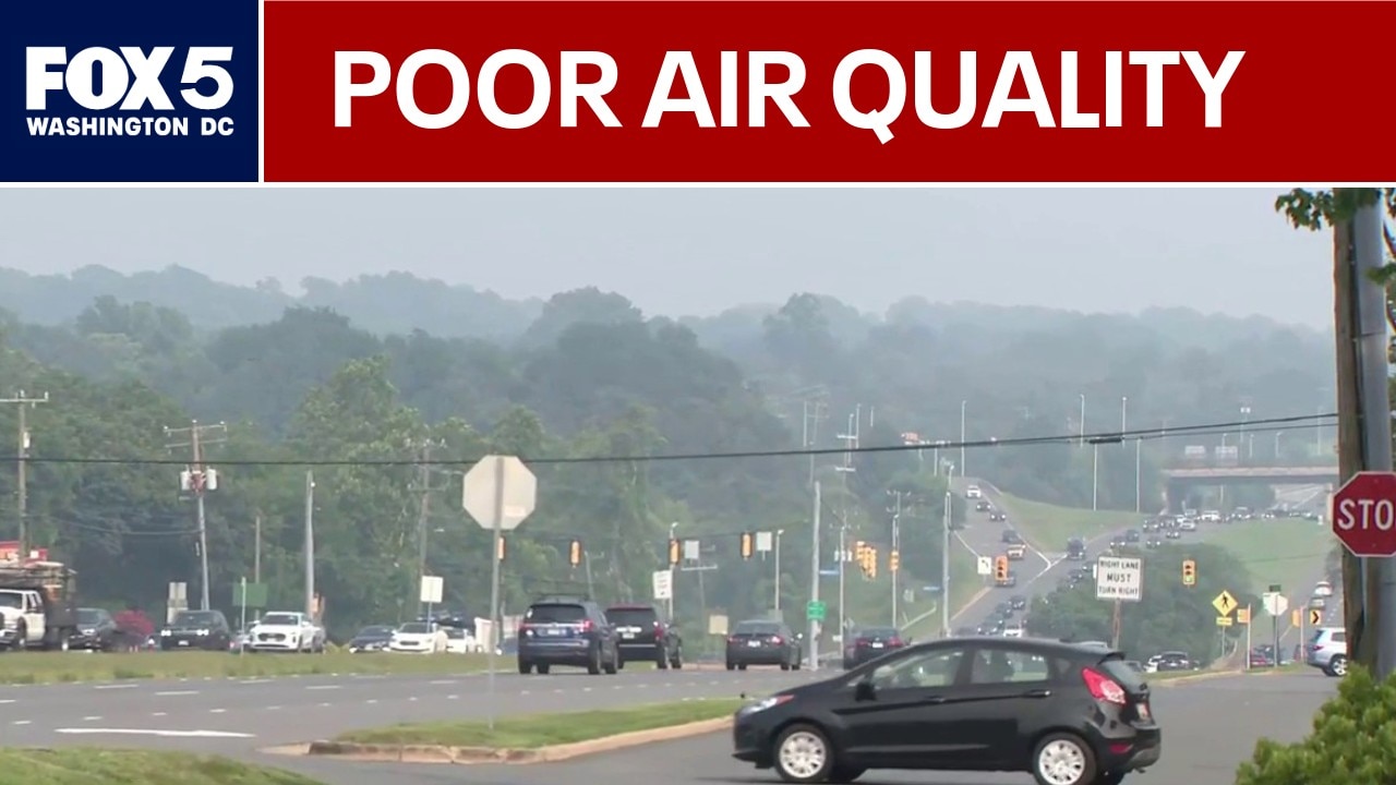 Poor air quality from Canadian wildfires grips parts northern Virginia