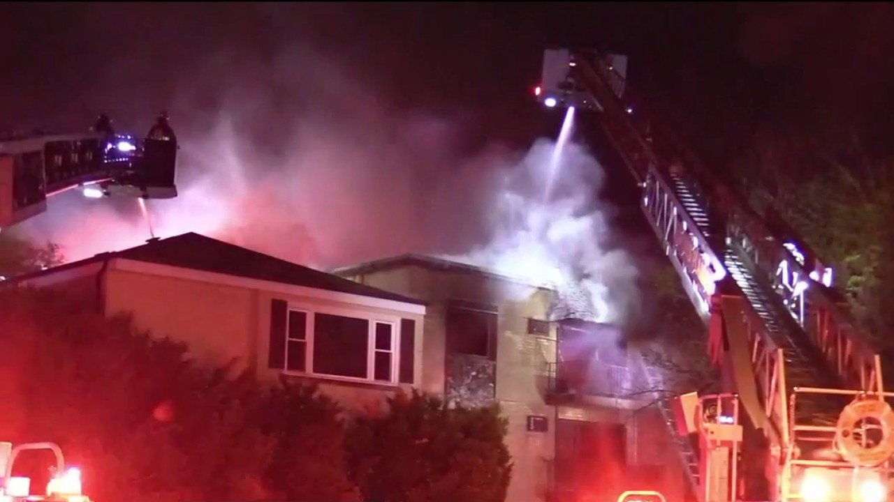 Reported explosion, apartment fire in Chicago suburb