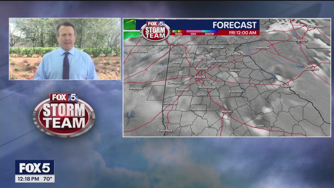 Thursday noon weather forecast