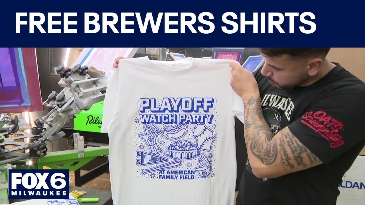 Milwaukee vendor offering free Brewers shirts