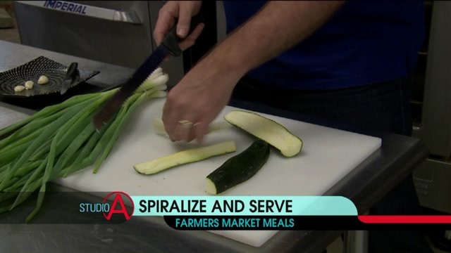 Spiralize and serve! Brian Kramp with farmer`s market meals that incorporate spiralizer