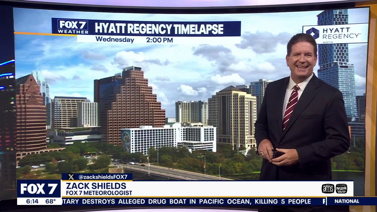 Austin weather: Showers and rain in the area