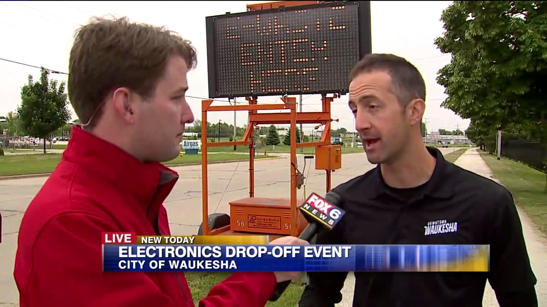 Electronics drop-off event
