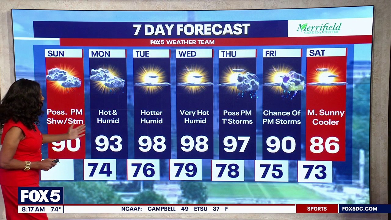 DC weather: Sunday morning forecast