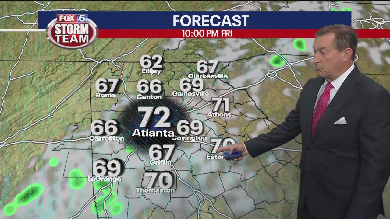 Thursday evening forecast