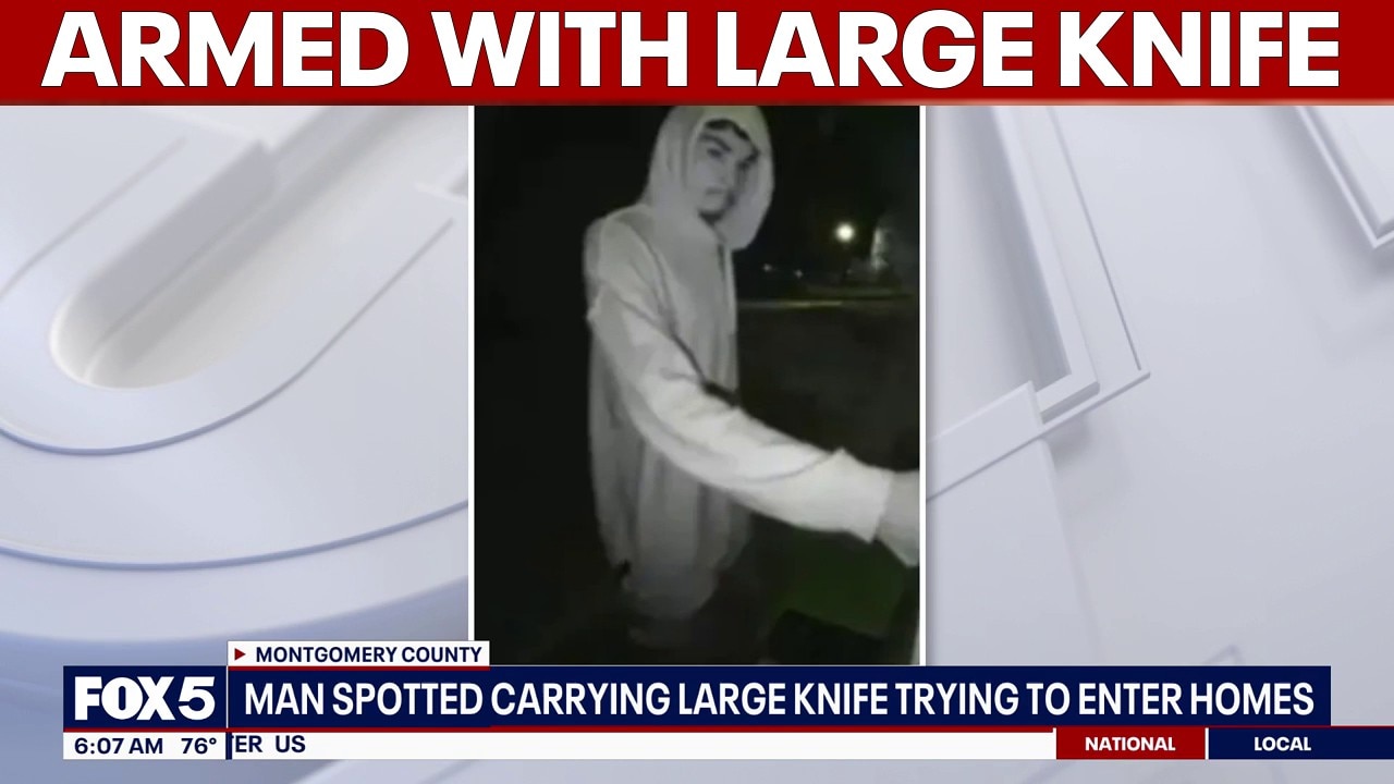 Suspect armed with large knife attempted to enter multiple homes | FOX 5 AT 6AM