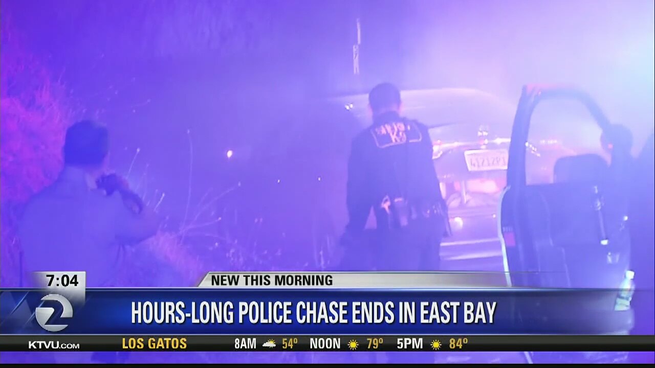 CONTRA COSTA COUNTY: Hours long police chase ends in East Bay