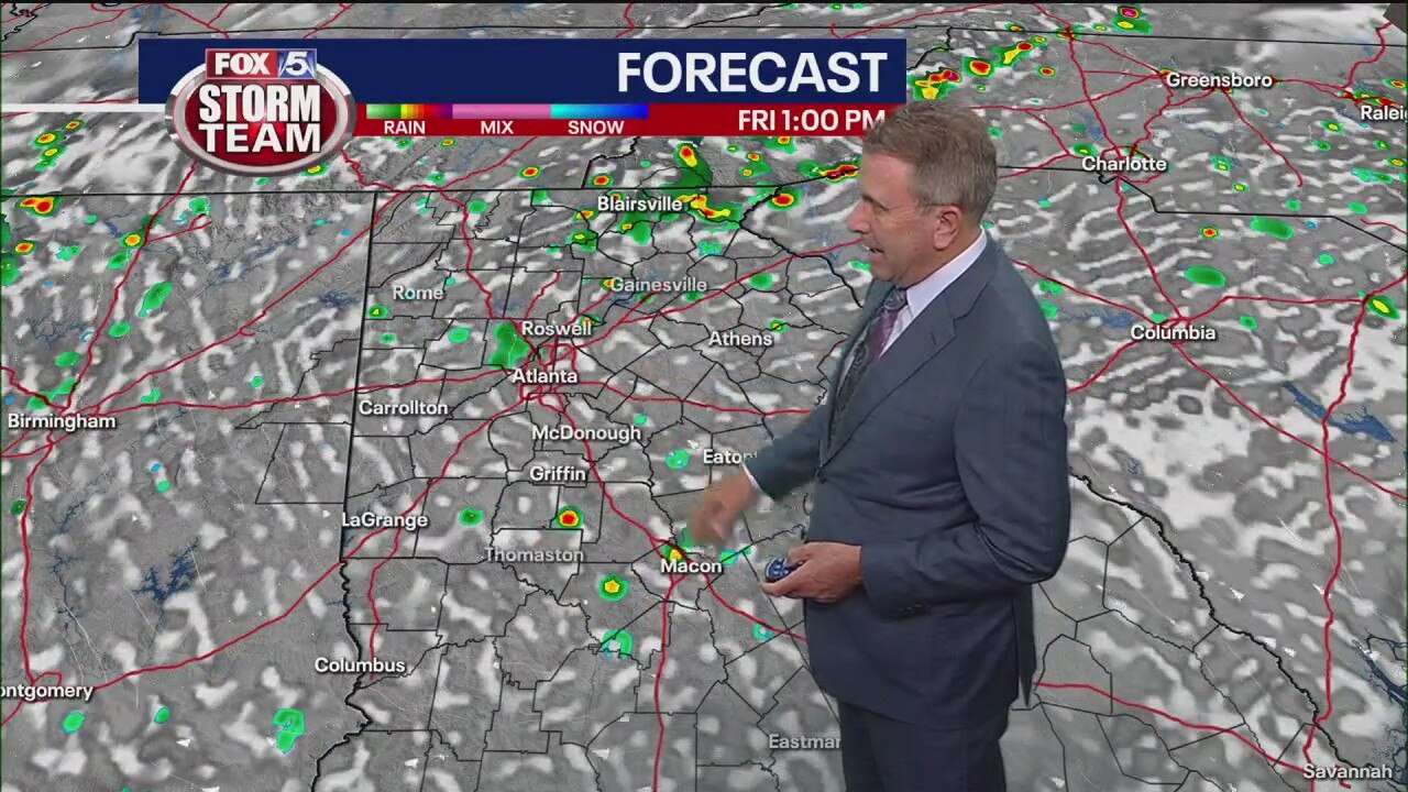 Thursday afternoon weather forecast