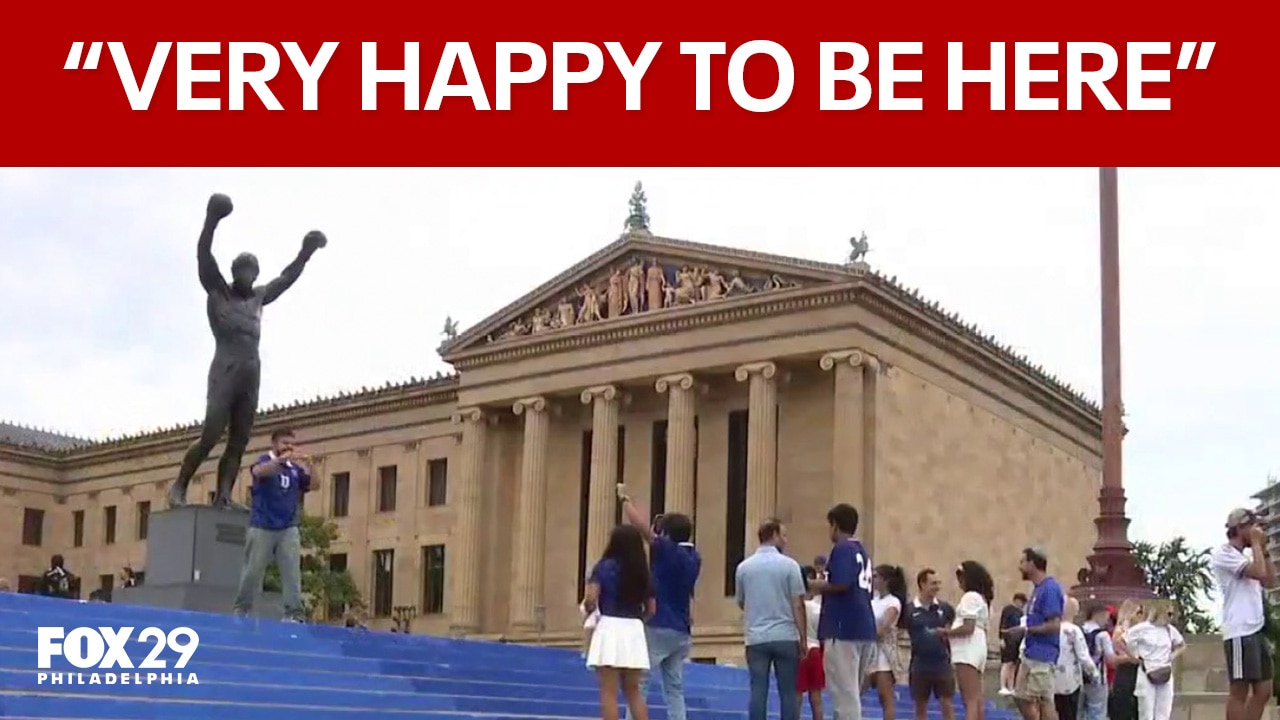 French and Iraqi soccer fans bring World Cup excitement to Philadelphia