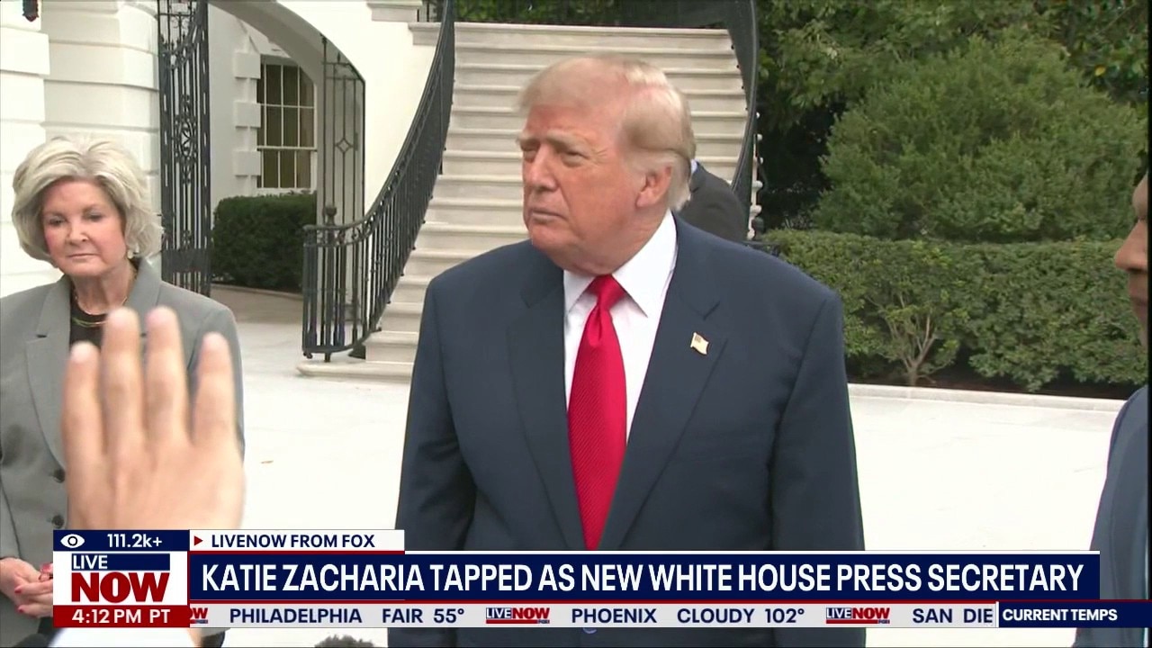 Trump names Katie Zacharia new White House press secretary