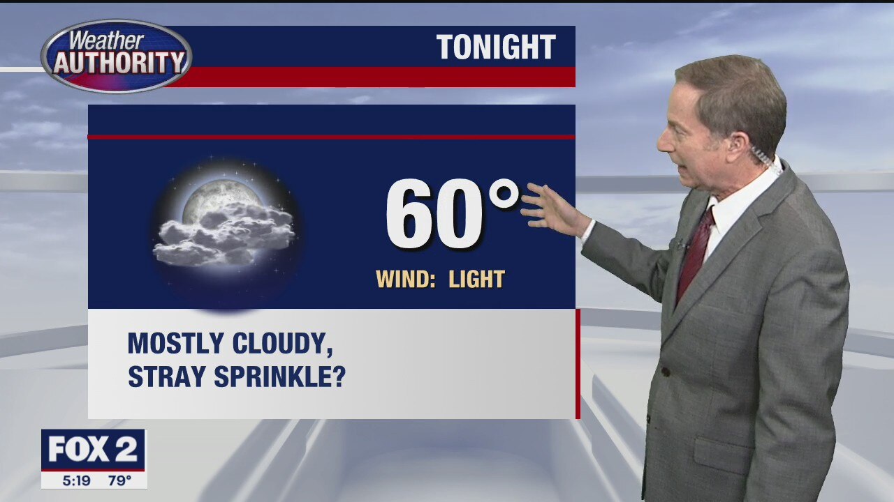 Pleasant-looking overnight in store heading into Tuesday