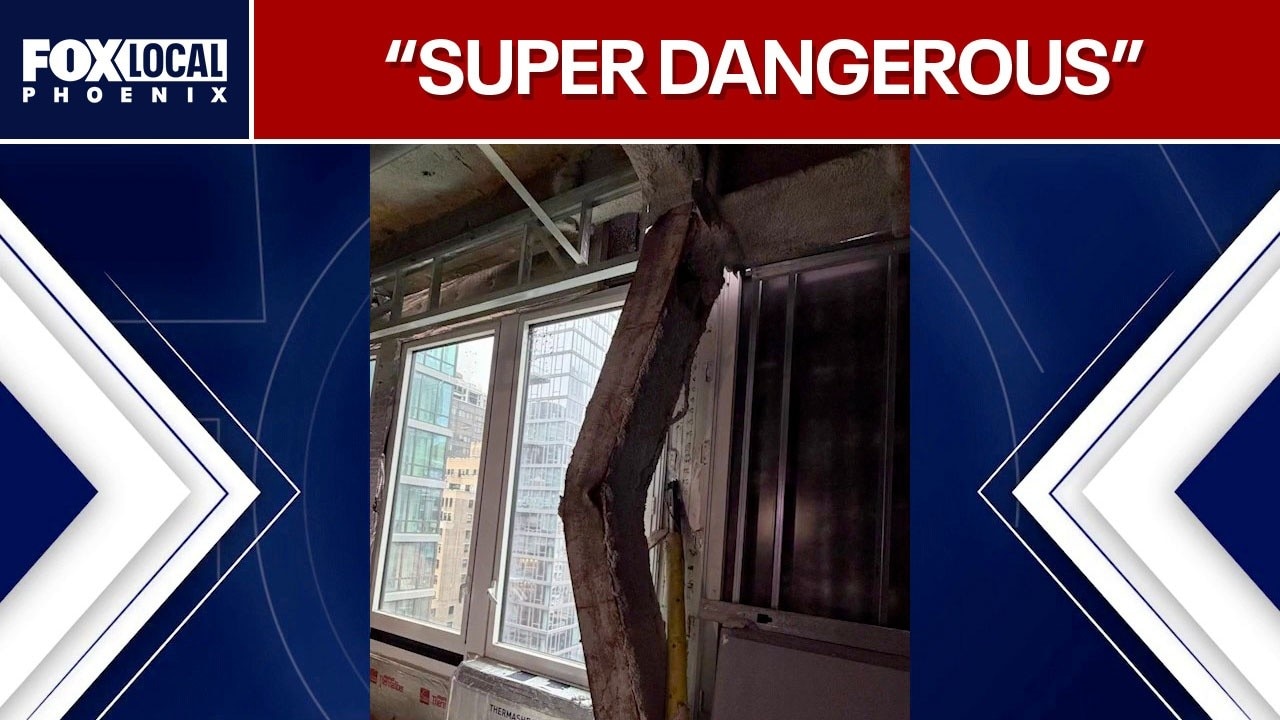 Steel beams buckle at New York City high-rise building