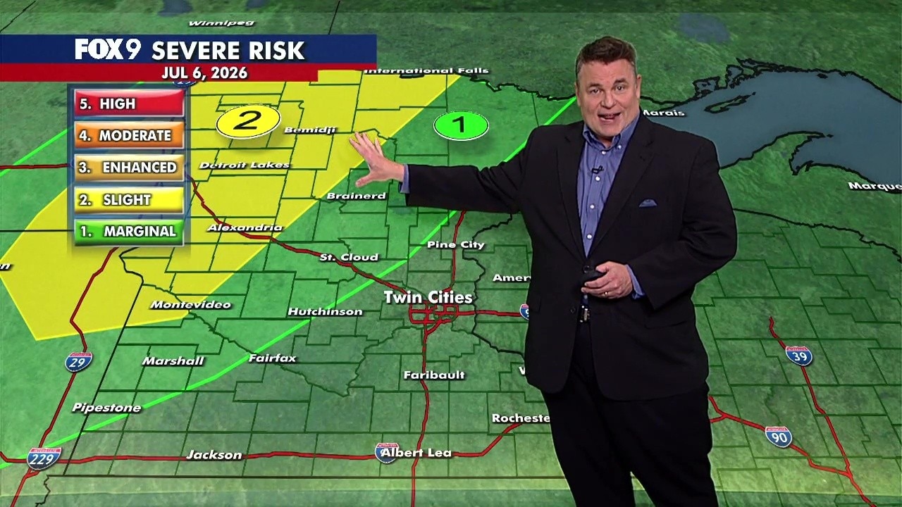 MN weather: Severe weather possible in NW Minnesota