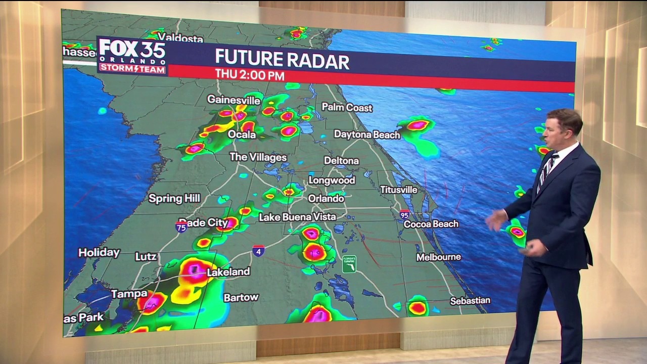 Orlando AM Weather Forecast: Scattered afternoon showers